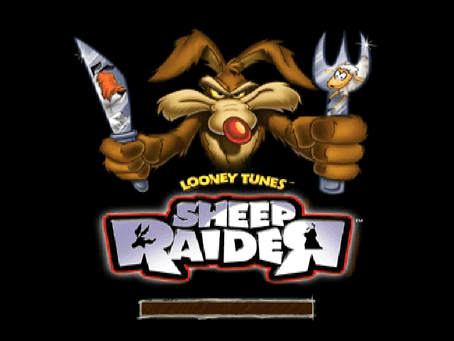 Sheep Raider title screen for Playstation